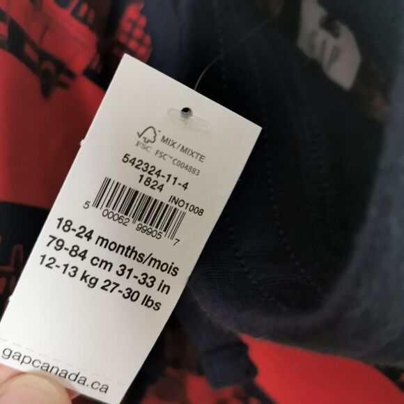 2/$25 BNWT Gap firefighter shorts size 18-24 m - Picture 3 of 4